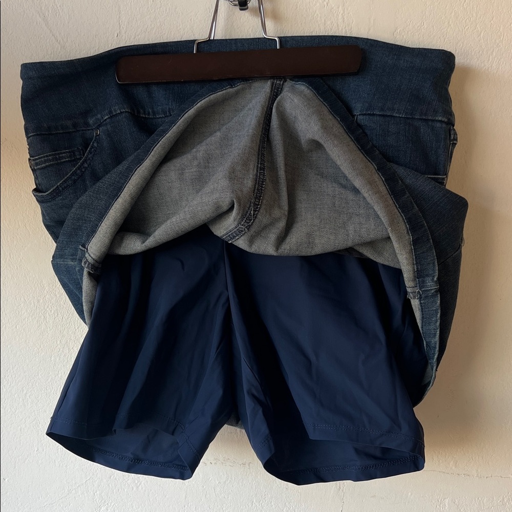 Dark Blue Denim Skort - Picture 5 of 5